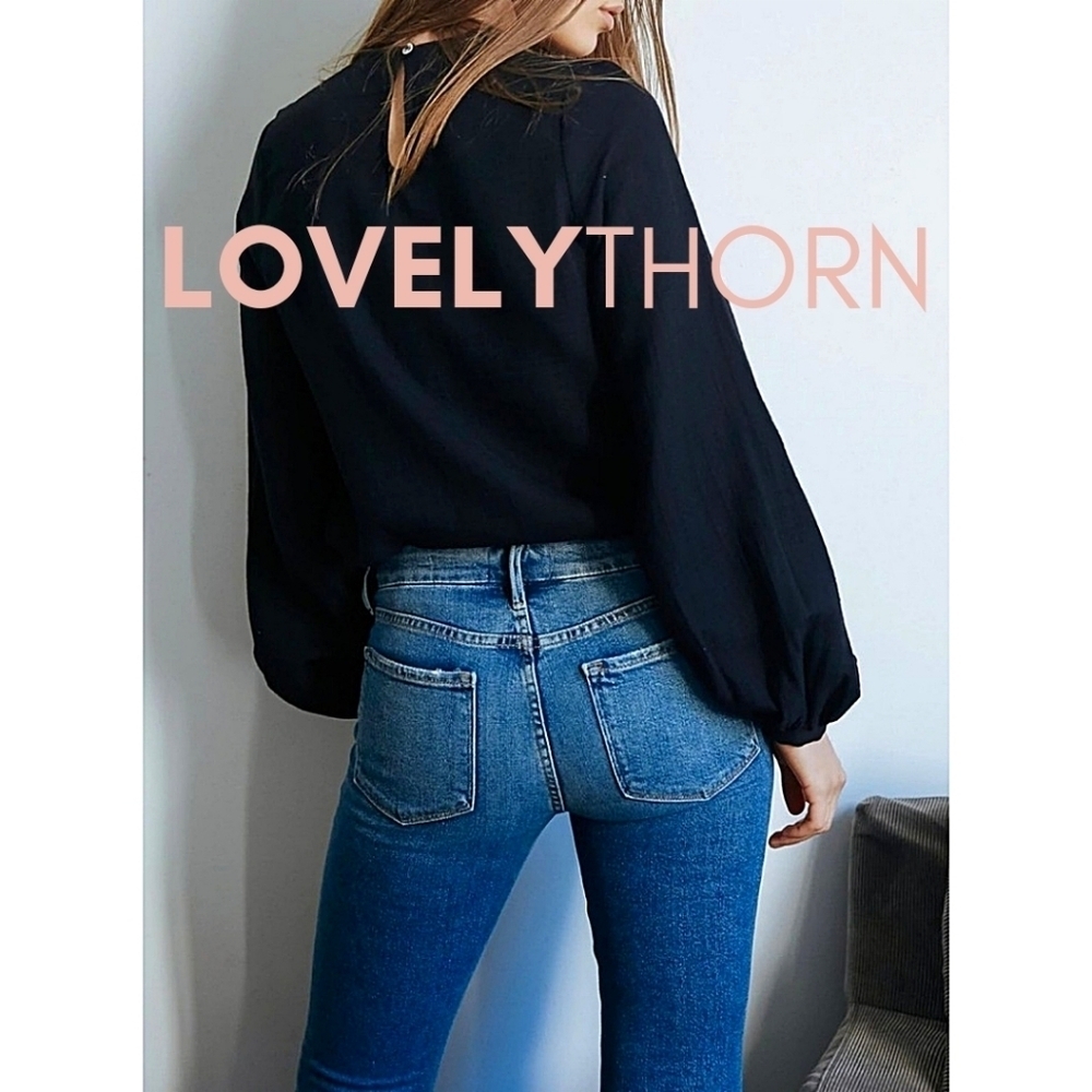 FRAME // le crop mini boot distressed elmont ridge - Picture 8 of 16